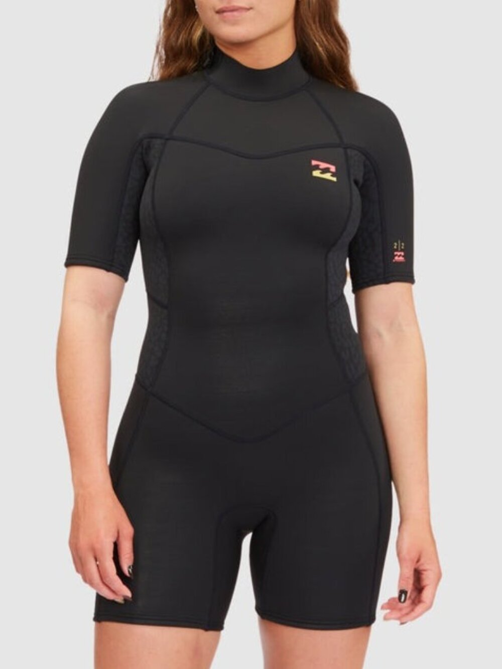 Billabong 2/2mm Synergy Back Zip Springsuit - Wild Black - Size US 10 (XL)